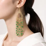 Green Crystal Earrings