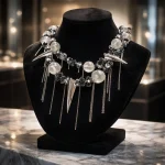 Mixed Silver Crystal Necklace