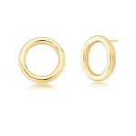 Round Gold Earrings