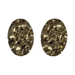 Textured Gold Earrings