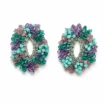 Mixed Colors Chandelier Earrings