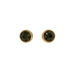 Gold Black Earrings