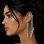 Clear Swarovski Silver Earrings