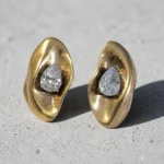 Zirconia Gold Earrings