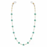 Turquoise Crystal Eyeglass Necklace