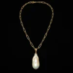 Chain Pearls Necklace