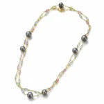 Crystal Pearls Necklace