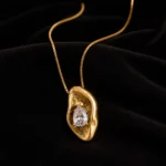 Zirconia Gold Necklace