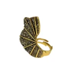 Gold Black Ring