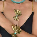 Turquoise Gold Set